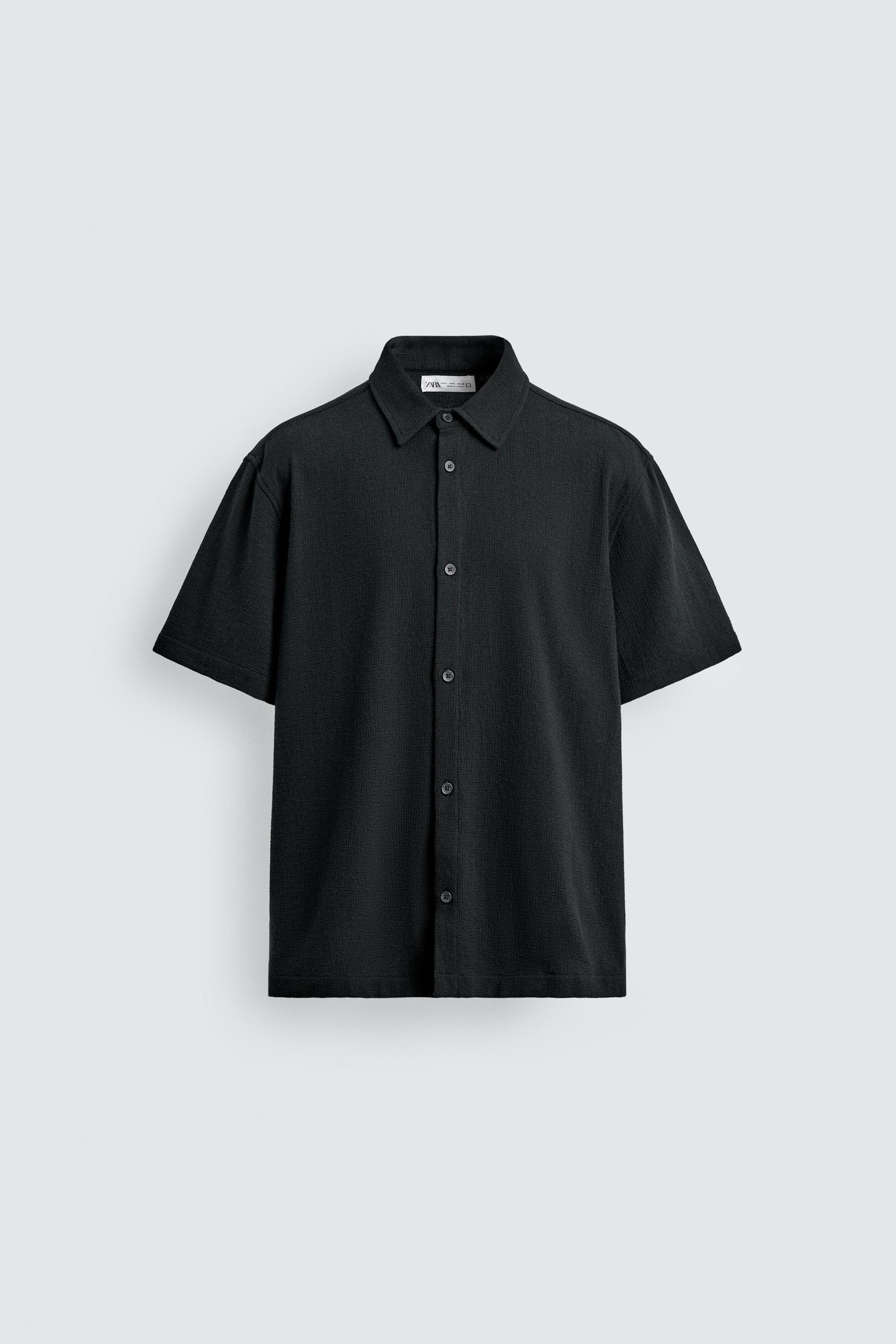 REGULAR FIT TEXTURED SHIRT